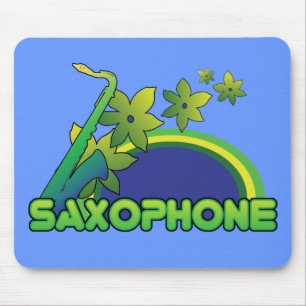 Retro Sax Mouse Mat
