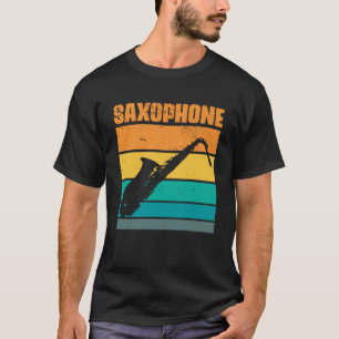 Retro Saxophone Vintage Musical Instrument Saxopho T-Shirt