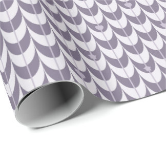 Retro Scallop Geometric Pattern Wrapping Paper