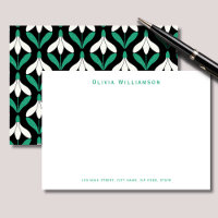 Retro Scandi Mid Century Modern Snowdrop pattern