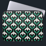 Retro Scandi Mid Century Modern Snowdrop pattern Laptop Sleeve<br><div class="desc">Retro Scandi Mid Century Modern Snowdrop laptop sleeve.  Matching items available.  Original art from artists own illustrations. Please use the message me button below for help with further customisation and special requests.  © Zoe Chapman Design</div>