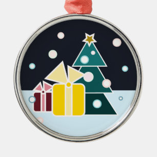 Retro Scandinavian Christmas Tree Gifts Art Metal Tree Decoration