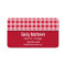 Retro Scarlet Red Gingham; Chequered