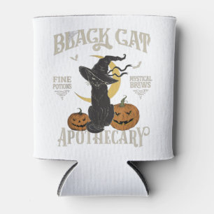 Retro Scary Halloween Costume Black Cat Salem Apot Can Cooler