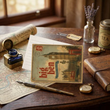 Retro scenic vintage travel england big ben