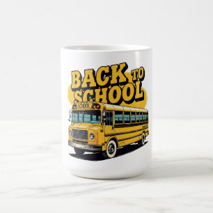 Retro School Bus Back to School Kids Coffee Mug