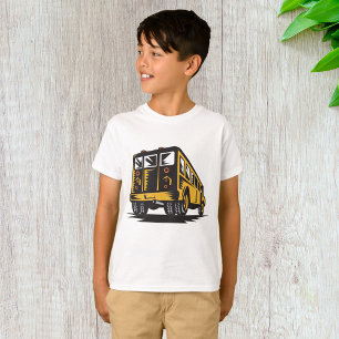 Retro School Bus Vintage Yellow T-Shirt