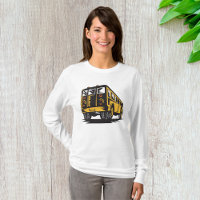 Retro School Bus Vintage Yellow