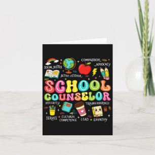 Retro School Counsellor Back To School Teacher Cou Card