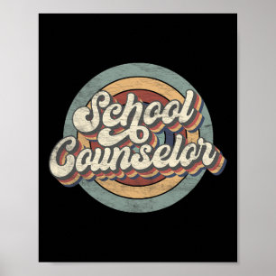 Retro School Counsellor Ck To School Teacher Squad Poster
