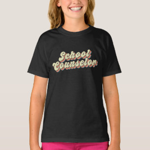 Retro School Counselor Counseling Teacher T-Shirt