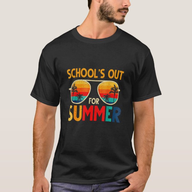Retro Schools Out For Summer T-Shirt (Front)