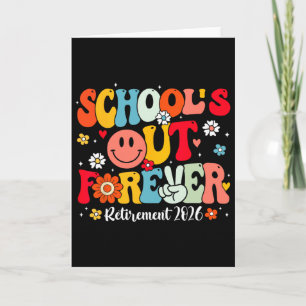 Retro School's Out Forever Retirement 2026 Retired Card
