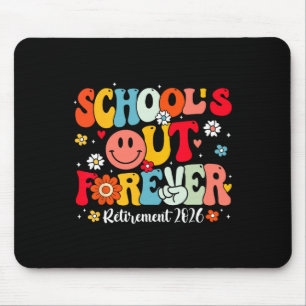 Retro School's Out Forever Retirement 2026 Retired Mouse Mat