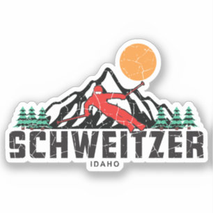 Retro Schweitzer Mountain Ski