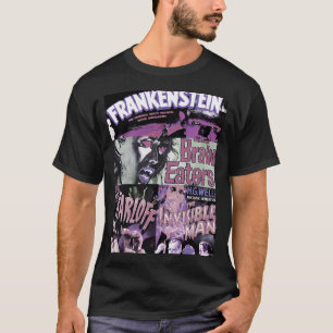 Retro Sci-Fi Horror Scary Monster Movie Vintage Pr T-Shirt