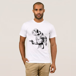 Retro Sci-Fi Ray Gun Astronaut Men's T-Shirt