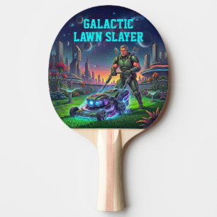 Retro Sci-fi Space Astronaut Cosmic Table Tennis Ping Pong Paddle