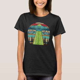 Retro Science Fiction Extraterrestrial Alien Ufo T-Shirt