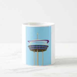 Retro Science fiction skyscraper Coffee Mug