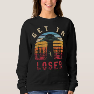 Retro Science Fiction Ufo Believer Ufo Abduction Sweatshirt