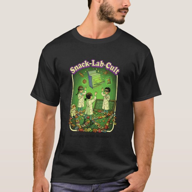 Retro Science Kids Summoning Snacks T-Shirt (Front)