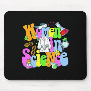 Retro Science Teacher Women In Science Stem Teache Mouse Mat