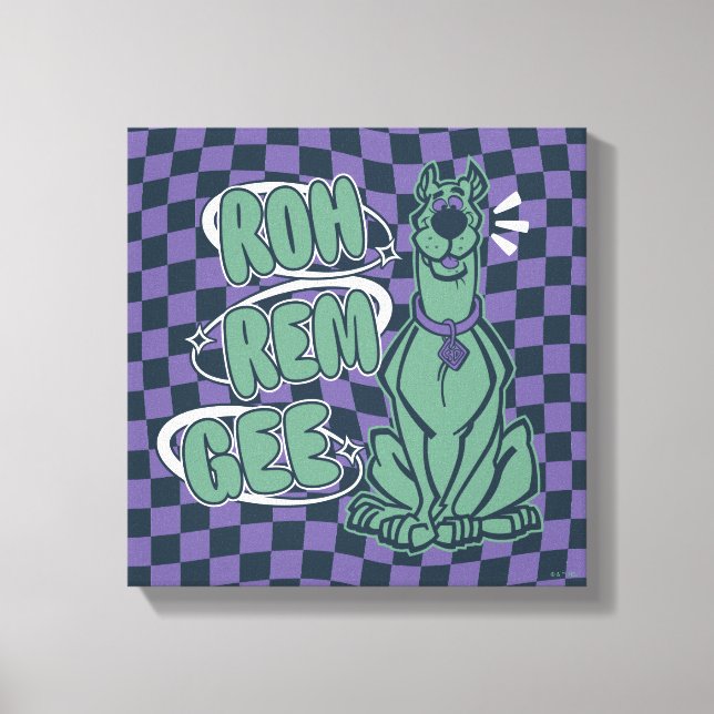 Retro Scooby "OMG" Canvas Print (Front)