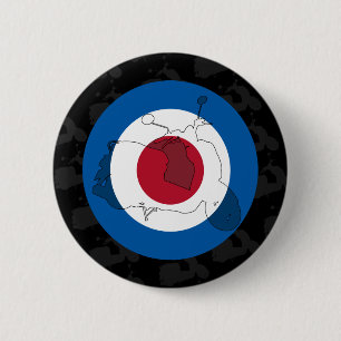 Retro Scooter Silhouette Badge
