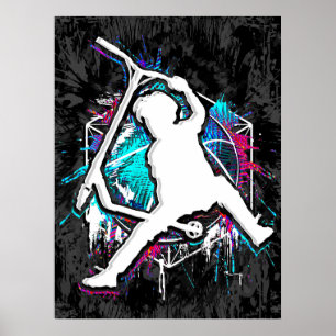 Retro Scooter - Stuntscooter - Kick Stunt Scooter  Poster
