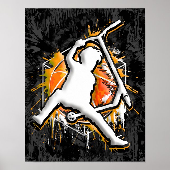 Retro Scooter - Stuntscooter - Kick Stunt Scooter  Poster (Front)