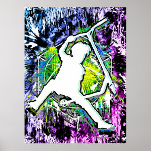 Retro Scooter - Stuntscooter - Kick Stunt Scooter Poster