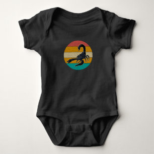 Retro Scorpion Scorpio Insect Horoscope Baby Bodysuit