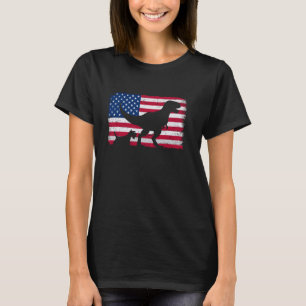 Retro Scottish Terrier 4th of July American Flag P T-Shirt
