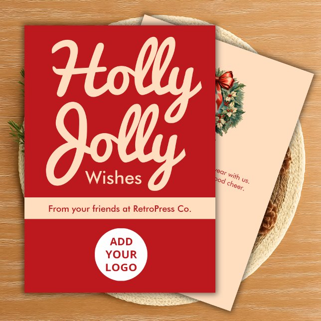 Retro Script Company Holiday Card (Creator Uploaded)
