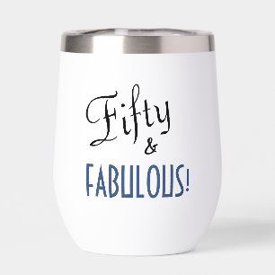 Retro Script Fifty & FABULOUS 50th Birthday