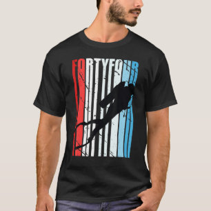 Retro Scuba Diving 44th Birthday Deep Sea Diver Wo T-Shirt