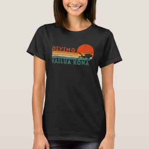 Retro Scuba Diving Dive Hawaii Vacation Kona Vinta T-Shirt