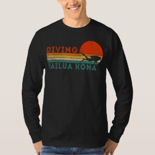 Retro Scuba Diving Dive Hawaii Vacation Kona Vinta T-Shirt