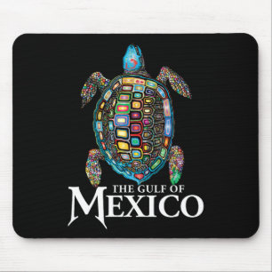 Retro Sea Turtle Gulf Of Mexico Never Forget Trump Mouse Mat