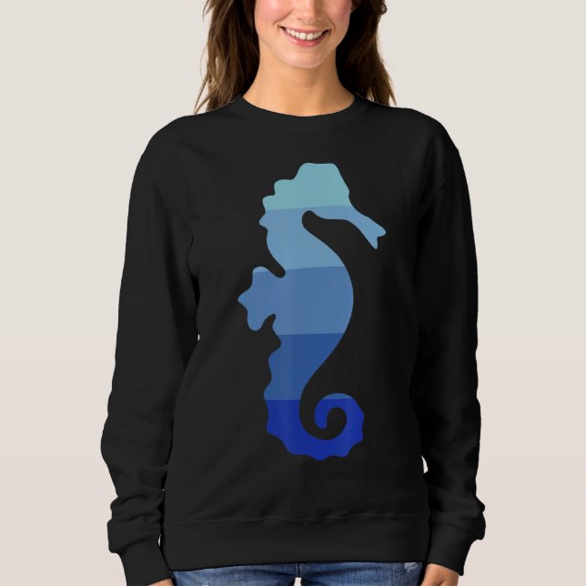 Retro seahorse sweatshirt (Front)