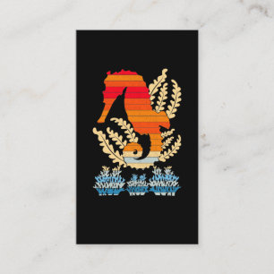 Retro Seahorse Underwater Animal Sea Horse Lover Business Card