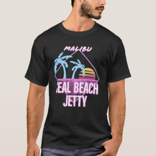 Retro Seal Beach Jetty Malibu T-Shirt