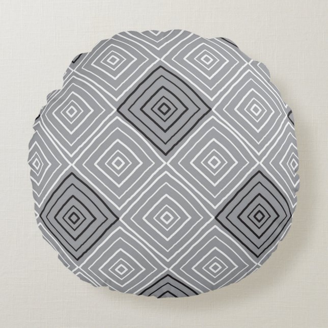 Retro seamless pattern, rug, carpet  round cushion (Front)