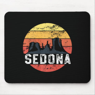 Retro Sedona Arizona Family Vacation Red Rocks Gif Mouse Mat