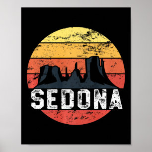 Retro Sedona Arizona Family Vacation Red Rocks Gif Poster