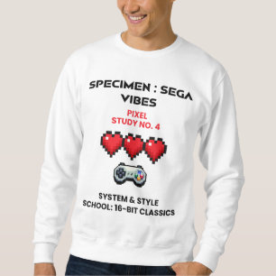 Retro Sega Vibes Pixel Study No. 4 Sweatshirt