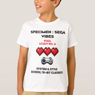 Retro Sega Vibes Pixel Study No. 4  T-Shirt