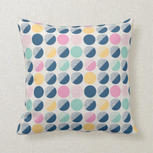 Retro Semi-Circle Pattern Cushion