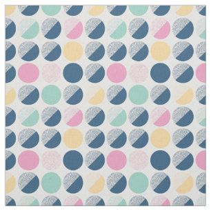 Retro Semi-Circle Pattern Fabric